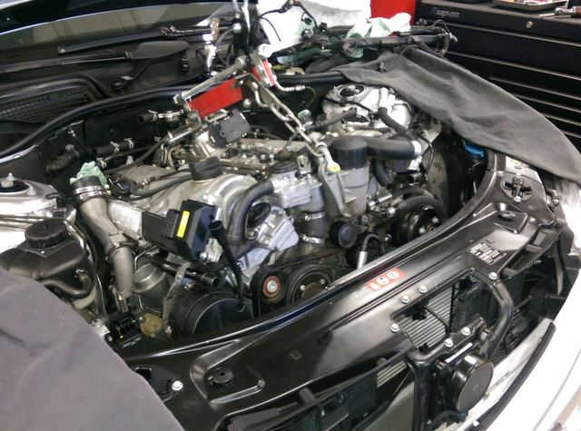 Turbo diesel engine bay