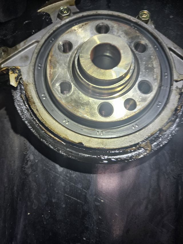 Oil pan off