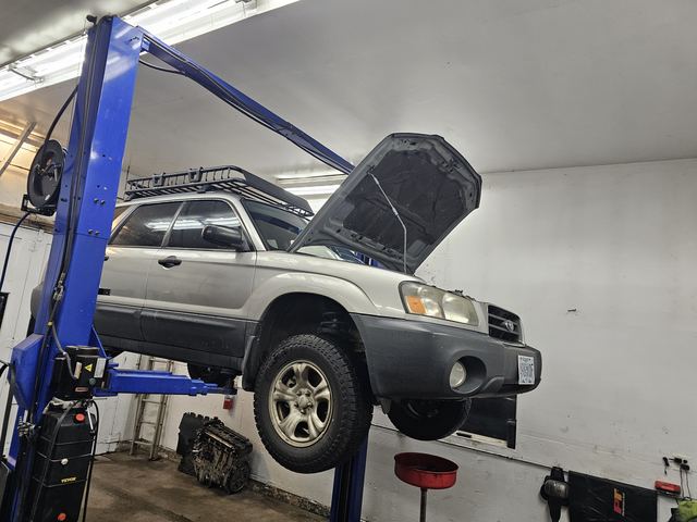 Subaru on the lift